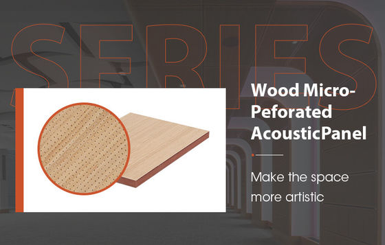 Super Micro Perforated Acoustic Panels MDF Board Noise Reduction 0.8 NRC