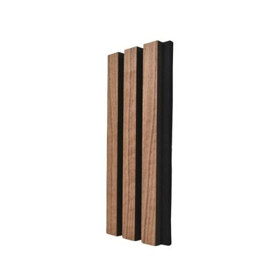Natural Veneer Slatted Wood Acoustic Panels HDF Materials Sound Proof CE FSC