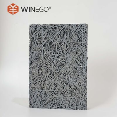 Produit de fabrication OEM en bois de laine acoustique de couleur naturelle de catégorie E1