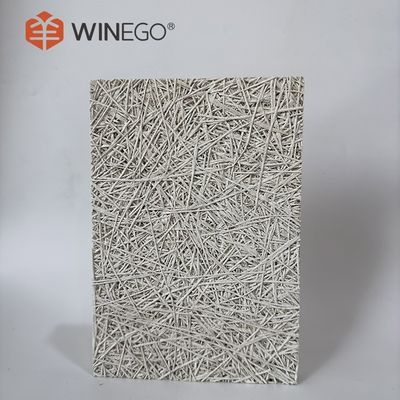 Couleur naturelle / peinture Acoustique Panneaux en laine de bois Longue durée isolation acoustique