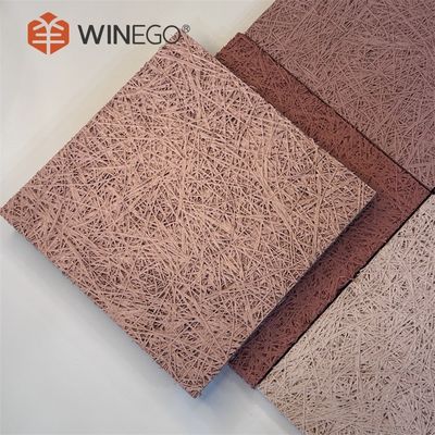 Peinture colorée Panneaux acoustiques en laine de bois Formes sur mesure Décoration