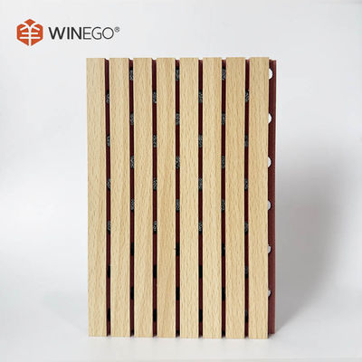 Panneaux acoustiques à rainures en mélamine MDF 133x2440 mm 197x2440 mm pour plafond et mur