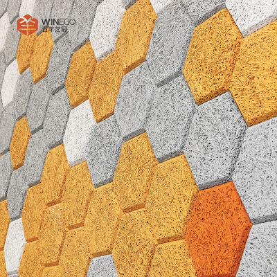 Combine Aesthetic Appeal Wood Wool Acoustic Panels  With OEM Services For Gyms