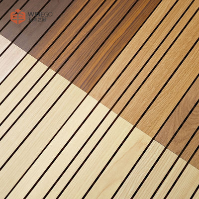 Eco-friendly and Stylish Grooved Acoustic Panel for Auditorium Church Theater